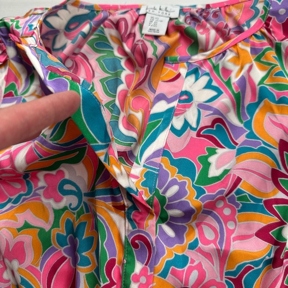 NEW Nicole Miller Vibrant Multicolor Mini Dress. Silky feel. Size XS - Picture 7 of 9